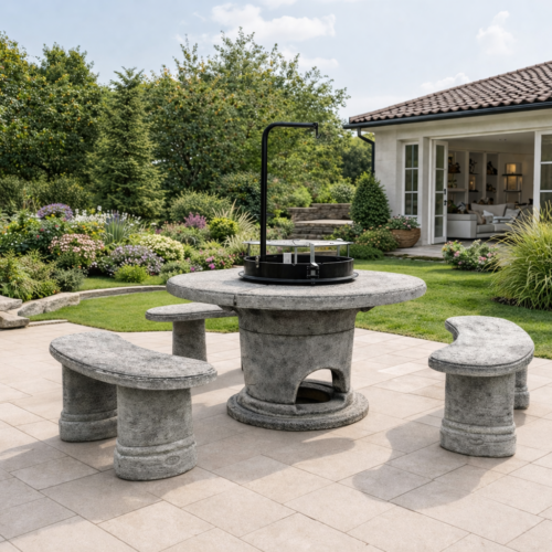 Petra 115 - 6 személyes kő grill szett