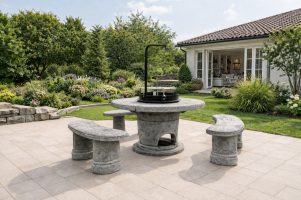 Petra 115 - 6 személyes kő grill szett